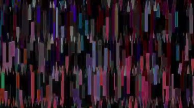 güzel renkli video soyut parlak ışık enerjisi 4K düz çizgi dalgaları siyah arkaplan üzerinde parıldayan ışık etkisi