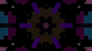 Soyut arka plan hareket eden çizgiler ve parlayan ışık noktaları. Çemberlerle canlandırma