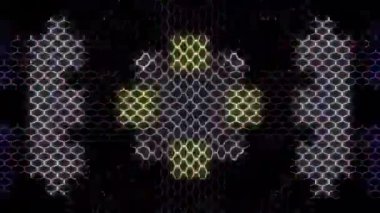 güzel renkli video soyut parlak ışık enerjisi 4K düz çizgi dalgaları siyah arkaplan üzerinde parıldayan ışık etkisi