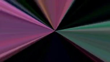 3D soyut parlak çizgiler, dalga, renkli, siyah arkaplan