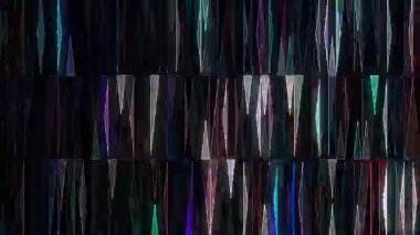 güzel renkli video soyut parlak ışık enerjisi 4K düz çizgi dalgaları siyah arkaplan üzerinde parıldayan ışık etkisi