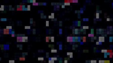 güzel renkli video soyut parlak ışık enerjisi 4K düz çizgi dalgaları siyah arkaplan üzerinde parıldayan ışık etkisi