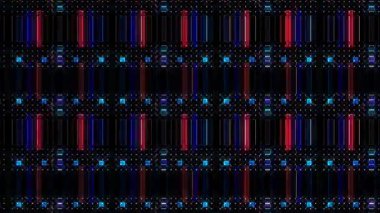 güzel renkli video soyut parlak ışık enerjisi 4K düz çizgi dalgaları siyah arkaplan üzerinde parıldayan ışık etkisi
