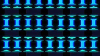 güzel renkli video soyut parlak ışık enerjisi 4K düz çizgi dalgaları siyah arkaplan üzerinde parıldayan ışık etkisi