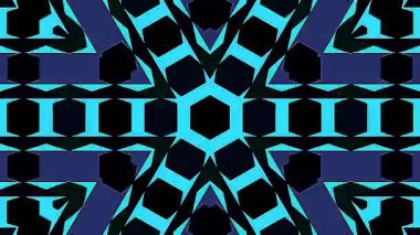 Soyut Kaleydoskop deseni tam renklerle. Sihirli mandala. 4k