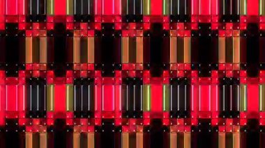 güzel renkli video soyut parlak ışık enerjisi 4K düz çizgi dalgaları siyah arkaplan üzerinde parıldayan ışık etkisi