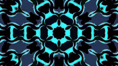 3D animasyon güzel video renkli soyut parlak ışık enerjisi 4K düz çizgi dalgaları merkezde yuvarlak ışık efekti, siyah arkaplan