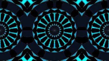 3D animasyon güzel video renkli soyut parlak ışık enerjisi 4K düz çizgi dalgaları merkezde yuvarlak ışık efekti, siyah arkaplan