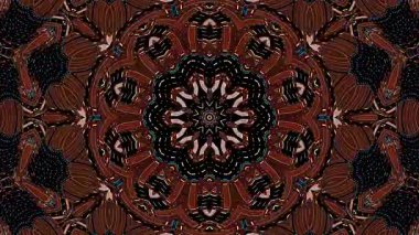 3D animasyon güzel video renkli soyut parlak ışık enerjisi 4K düz çizgi dalgaları merkezde yuvarlak ışık efekti, siyah arkaplan