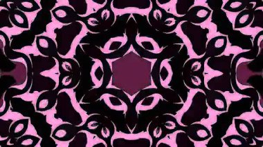 3D animasyon güzel video renkli soyut parlak ışık enerjisi 4K düz çizgi dalgaları merkezde yuvarlak ışık efekti, siyah arkaplan