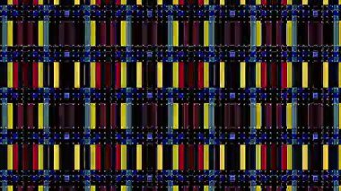 3D parlak çizgiler, dalga hareketini ayarlayın, renk dolu, siyah arkaplan üzerinde