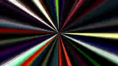 güzel renkli video soyut parlak ışık enerjisi 4K düz çizgi dalgaları siyah arkaplan üzerinde parıldayan ışık etkisi