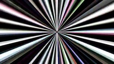 güzel renkli video soyut parlak ışık enerjisi 4K düz çizgi dalgaları siyah arkaplan üzerinde parıldayan ışık etkisi