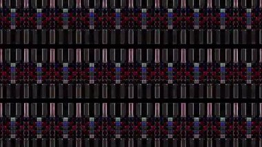 güzel renkli video soyut parlak ışık enerjisi 4K düz çizgi dalgaları siyah arkaplan üzerinde parıldayan ışık etkisi