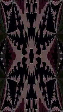 3D soyut parlak çizgiler, dalga, renkli, siyah arkaplan