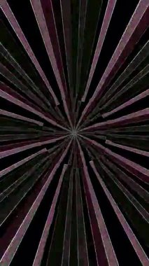 3D soyut parlak çizgiler, dalga, renkli, siyah arkaplan