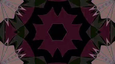 3D animasyon güzel video renkli soyut parlak ışık enerjisi 4K düz çizgi dalgaları merkezde yuvarlak ışık efekti, siyah arkaplan