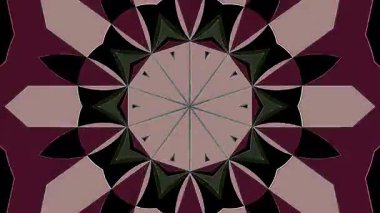 3D animasyon güzel video renkli soyut parlak ışık enerjisi 4K düz çizgi dalgaları merkezde yuvarlak ışık efekti, siyah arkaplan