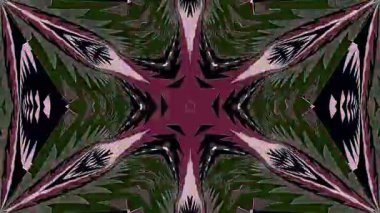 3D animasyon güzel video renkli soyut parlak ışık enerjisi 4K düz çizgi dalgaları merkezde yuvarlak ışık efekti, siyah arkaplan