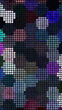 3D soyut parlak çizgiler, dalga, renkli, siyah arkaplan