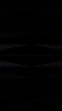 3D soyut parlak çizgiler, dalga, renkli, siyah arkaplan