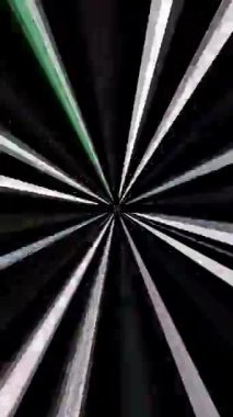 3D soyut parlak çizgiler, dalga, renkli, siyah arkaplan