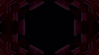 Soyut Kaleydoskop deseni tam renklerle. Sihirli mandala. 4k