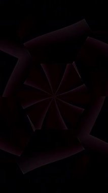 Soyut Kaleydoskop deseni tam renklerle. Sihirli mandala. 4k