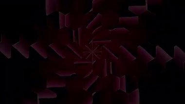 Soyut Kaleydoskop deseni tam renklerle. Sihirli mandala. 4k