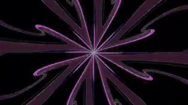 güzel renkli video soyut parlak ışık enerjisi 4K düz çizgi dalgaları siyah arkaplan üzerinde parıldayan ışık etkisi