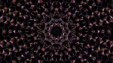 Soyut arka plan hareket eden çizgiler ve parlayan ışık noktaları. Çemberlerle canlandırma