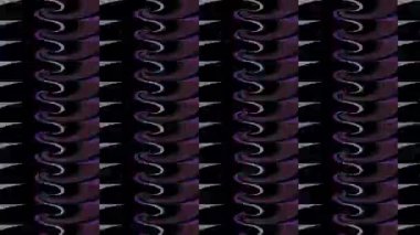 güzel renkli video soyut parlak ışık enerjisi 4K düz çizgi dalgaları siyah arkaplan üzerinde parıldayan ışık etkisi