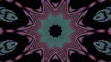 Soyut arka plan hareket eden çizgiler ve parlayan ışık noktaları. Çemberlerle canlandırma