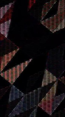 3D animation vertical beautiful video colorful abstract bright light energy 4K of smooth lines waves glittering light effect on black background