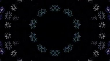 3D animasyon güzel video renkli soyut parlak ışık enerjisi 4K düz çizgi dalgaları merkezde yuvarlak ışık efekti, siyah arkaplan