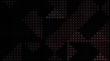 3D parlak çizgiler, dalga hareketini ayarlayın, renk dolu, siyah arkaplan üzerinde