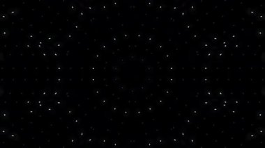 3D animasyon güzel video renkli soyut parlak ışık enerjisi 4K düz çizgi dalgaları merkezde yuvarlak ışık efekti, siyah arkaplan