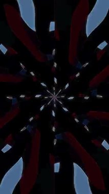 3D animasyon dikey güzel video soyut parlak ışık enerjisi 4K soyut çizgiler merkezde parlayan renkli ışık, siyah arkaplan