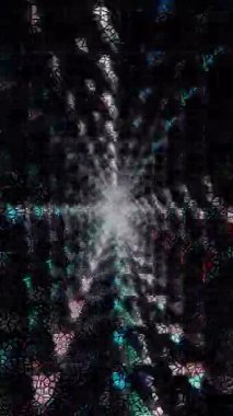 3D animasyon dikey güzel video renkli soyut parlak ışık enerjisi 4K düz çizgiler arkaplan için parıldayan ışık efekti