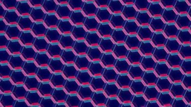 3D soyut parlak çizgiler, dalga, renkli, siyah arkaplan