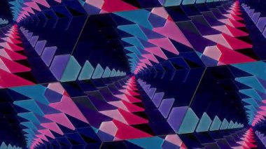 Soyut arka plan hareket eden çizgiler ve parlayan ışık noktaları. Çemberlerle canlandırma