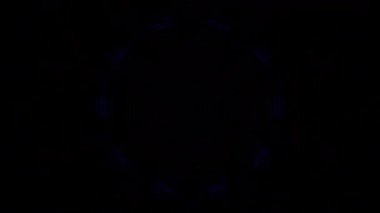 Soyut Kaleydoskop deseni tam renklerle. Sihirli mandala. 4k