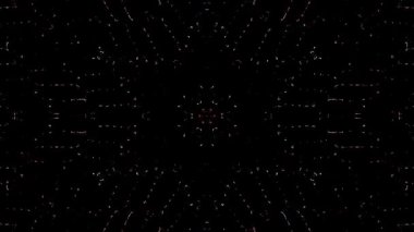 Soyut Kaleydoskop deseni tam renklerle. Sihirli mandala. 4k