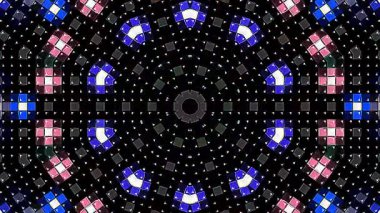 3D animasyon güzel video renkli soyut parlak ışık enerjisi 4K düz çizgi dalgaları merkezde yuvarlak ışık efekti, siyah arkaplan