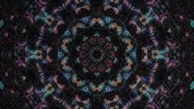 soyut çizgiler merkezde parlayan renkli ışık, siyah arkaplan