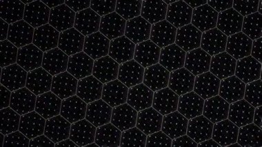 3D soyut parlak çizgiler, dalga, renkli, siyah arkaplan