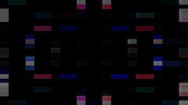 güzel renkli video soyut parlak ışık enerjisi 4K düz çizgi dalgaları siyah arkaplan üzerinde parıldayan ışık etkisi