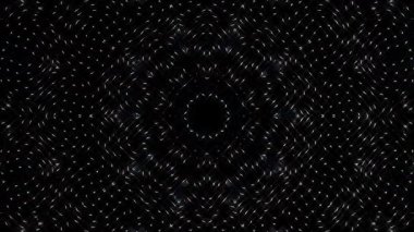 Soyut Kaleydoskop deseni tam renklerle. Sihirli mandala. 4k