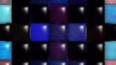 güzel renkli video soyut parlak ışık enerjisi 4K düz çizgi dalgaları siyah arkaplan üzerinde parıldayan ışık etkisi