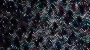 güzel renkli video soyut parlak ışık enerjisi 4K düz çizgi dalgaları siyah arkaplan üzerinde parıldayan ışık etkisi